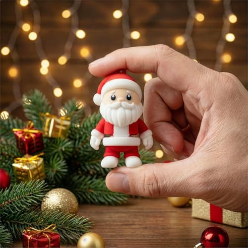 Sevimli Noel Baba Anahtarlık Ağaç Süsü ve Yılbaşı Hediyesi | Hoho