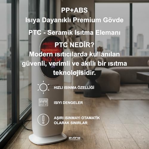Evona Dört Mevsim Isıtıcı & Soğutucu & Fanlı Kule Tipi Klima | Isıtıcılar ve Elektrikli Soba