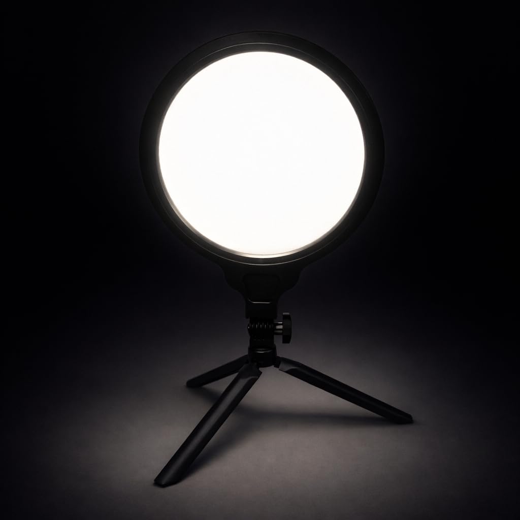 Coverzone Halka Işık 8.4 inç (21.5cm) 180cm Kablolu Stüdyo Işığı Ürün ve Görsel Fotoğraflama Işığı Fotoğraf Makinesi Kamera Youtuber Twich Ring Light Yayıncı Işığı (HP260 8.4inç Siyah)