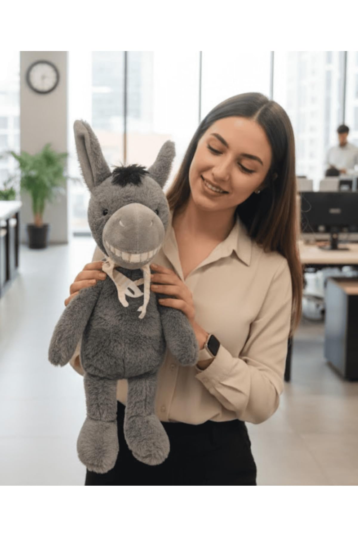 Lrs Store Büyük Boy Eşek Peluş Figür Sevimli Eşşek 53 Cm Sevgili Hediye