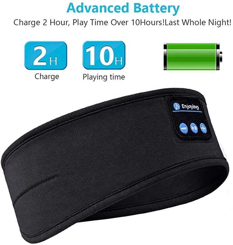 Arpag Import Bluetooth Uyku Kulaklığı, Yan Yatanlar İçin Ultra İnce Hoparlörlü Uyku Bandı, Spor ve Meditasyon Bandı