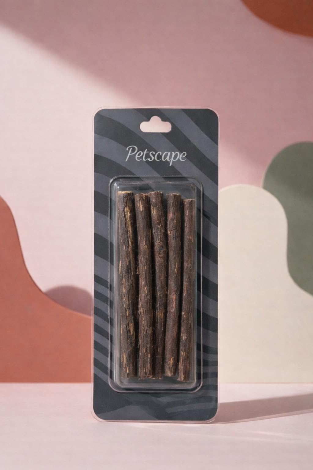 Petscape Matatabi Kedi Çiğneme Çubuğu Doğal Matatabi Kedi Oyuncağı Natural Dental Chew Stick (12, Kahverengi)