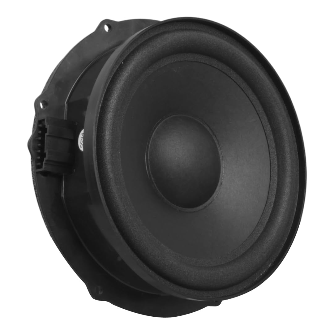 K-1420N 20cm 8" 300W Volkswagen Uyumlu Oto Hoparlör | 4 Ohm Koaksiyel Araç Kapı Hoparlörü | OEM 2 Pin Soket Tekli, Siyah, Ferrit Mıknatıs, Poliüretan Köpük Koni