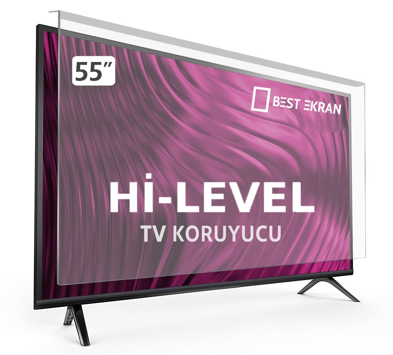 Hi-Level HL55QMN252SC-S Tv Ekran Koruyucu - Hİ-LEVEL 55" inç 139 Ekran Tv ekran Koruyucu