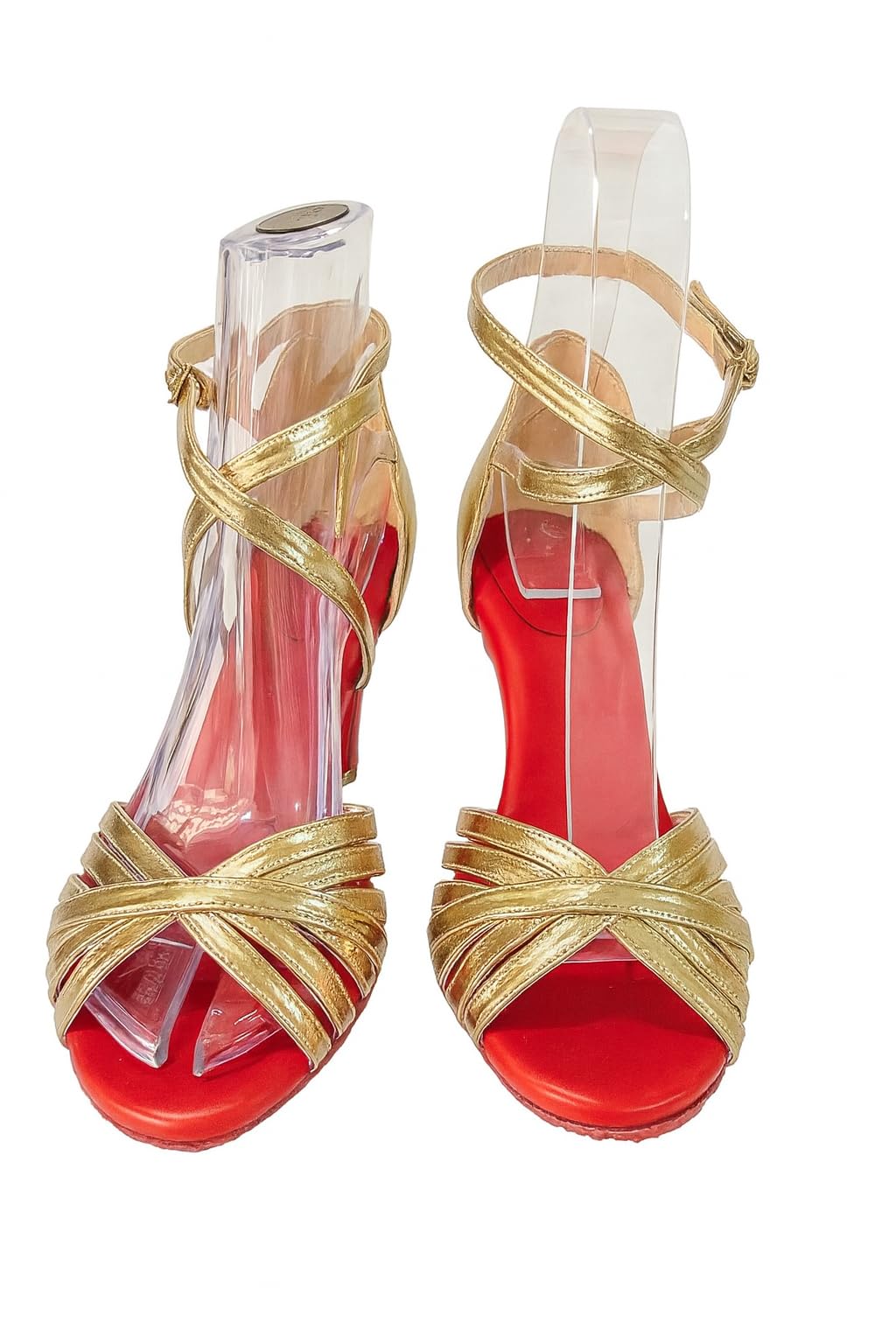 7 bantlı yeni model salsa baçata latin dansları 6 cm kadeh topuklu dans ve salon ayakkabısı ROSE (EU