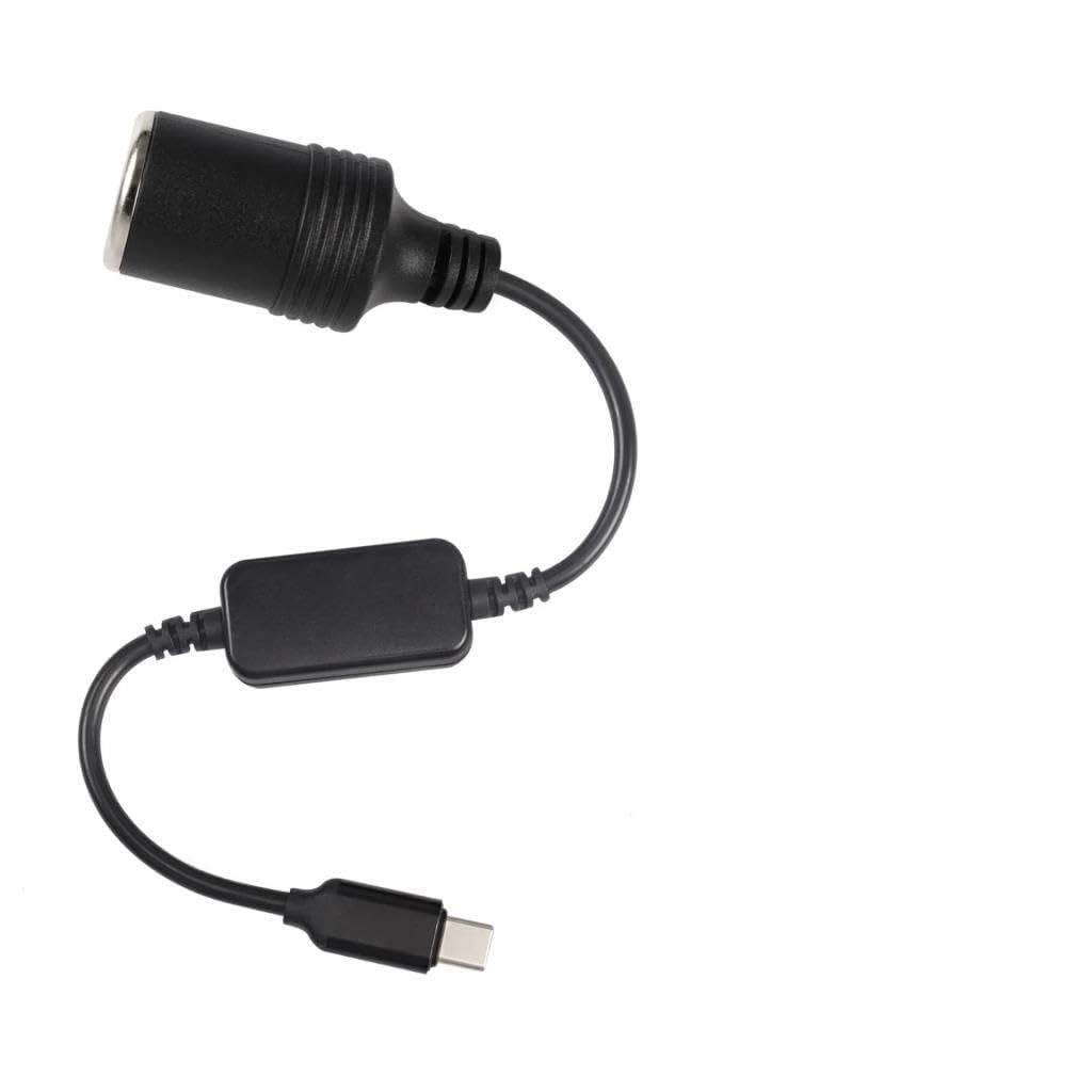 Type-C 5 Volt To 12 Volt Max 1 Amper Çakmak Fiş Çevirici Type-C PD Portundan Gelen Gücü 12V Araç Çakmak Soketine Dönüştürür