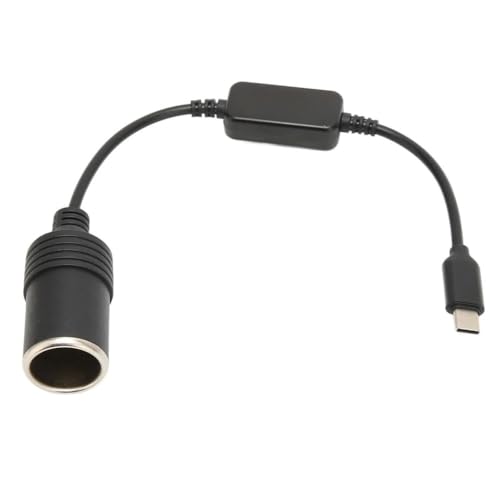 Type-C 5 Volt To 12 Volt Max 1 Amper Çakmak Fiş Çevirici Type-C PD Portundan Gelen Gücü 12V Araç Çakmak Soketine Dönüştürür