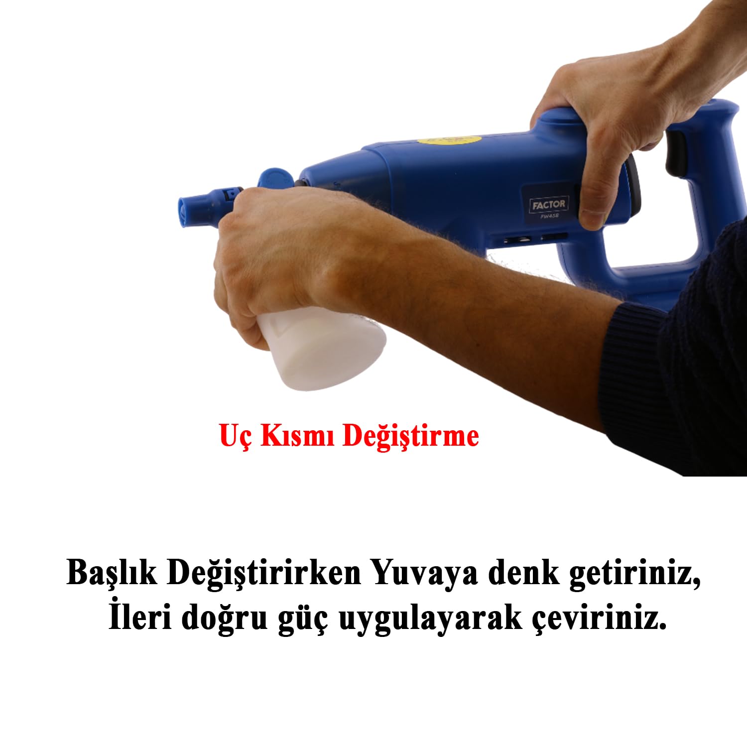 Şarjlı Taşınabilir 250 W 45 Bar Akülü Basınçlı Yıkama Tabancası Kompakt 21 Volt Akü Kömürlü Makine