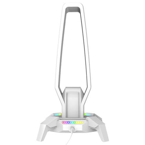 Rampage RM-H27 IGRIS Type-C RGB Beyaz Kulaklık Standı RM-H27 IGRIS BEYAZ