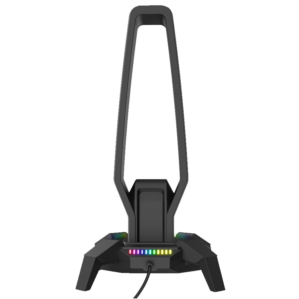 Rampage RM-H27 IGRIS Type-C RGB Siyah Kulaklık Standı RM-H27 IGRIS SIYAH