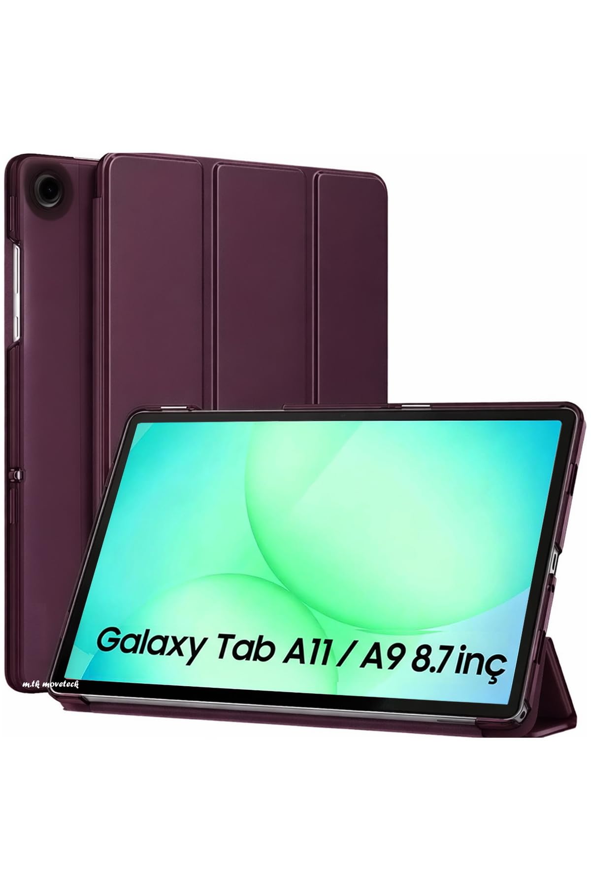 m.tk moveteck Samsung Galaxy Tab A11/A9 8.7 inç ile Uyumlu Tablet Kılıfı, Akıllı Uyku Modlu, Katlana