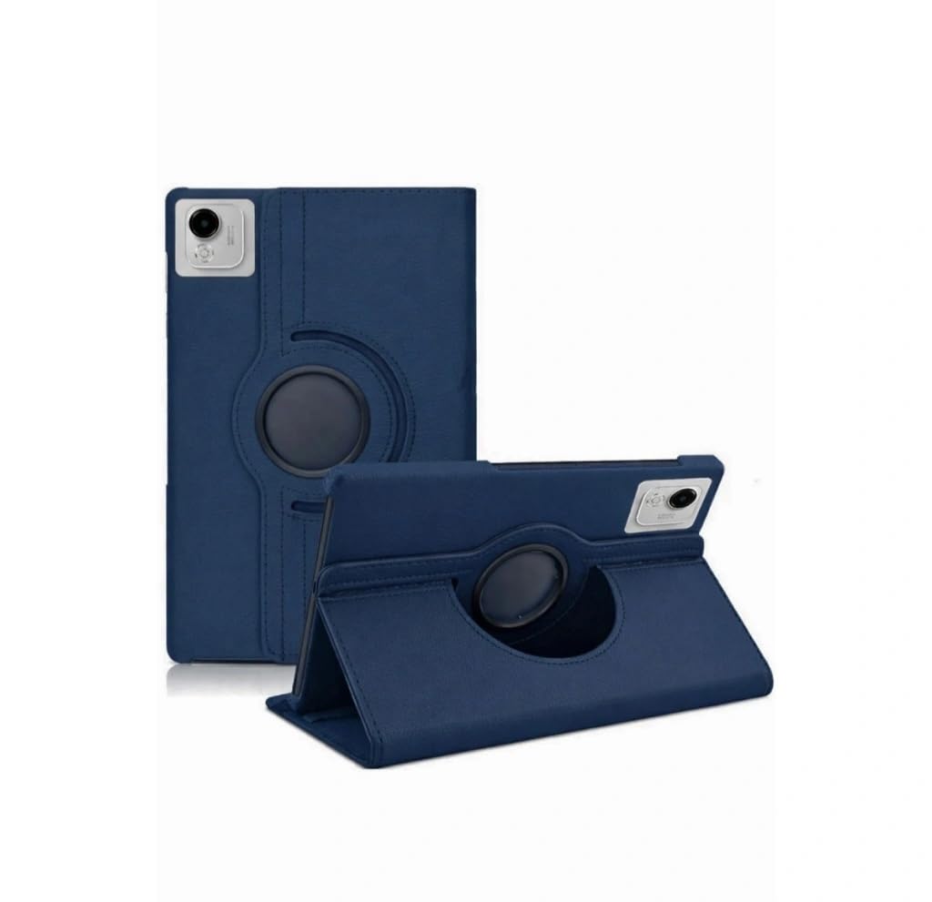 Fogy Huawei Honor Pad X9a İle Uyumlu 360 Dönebilen Standlı Tablet Deri Kılıf Case (Lacivert)
