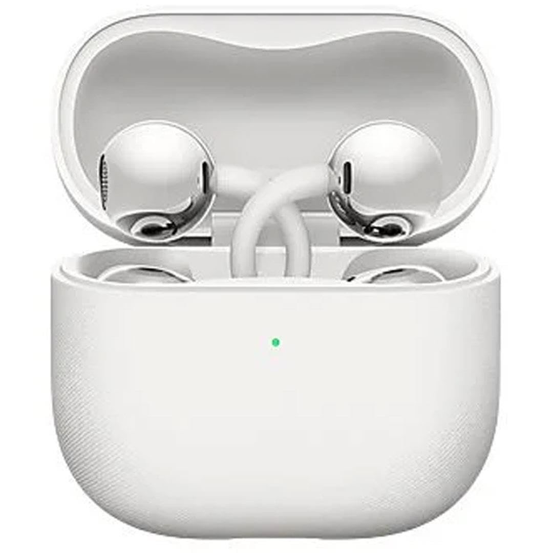 Ear Clip Küpe Tasarımlı Bluetooth Kulak İçi Kulaklık Beyaz