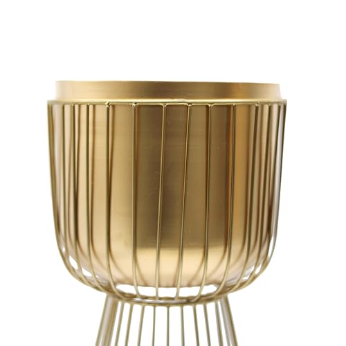Invictus Gold Metal Ayaklı Saksı
