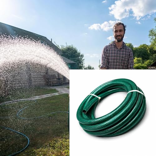 (15 Metre) Dayanıklı 3 Katlı Sağlam Klasik Bahçe Çeşme Hortumu Su Sulama Yıkama Hortum 12.5 mm 1/2"