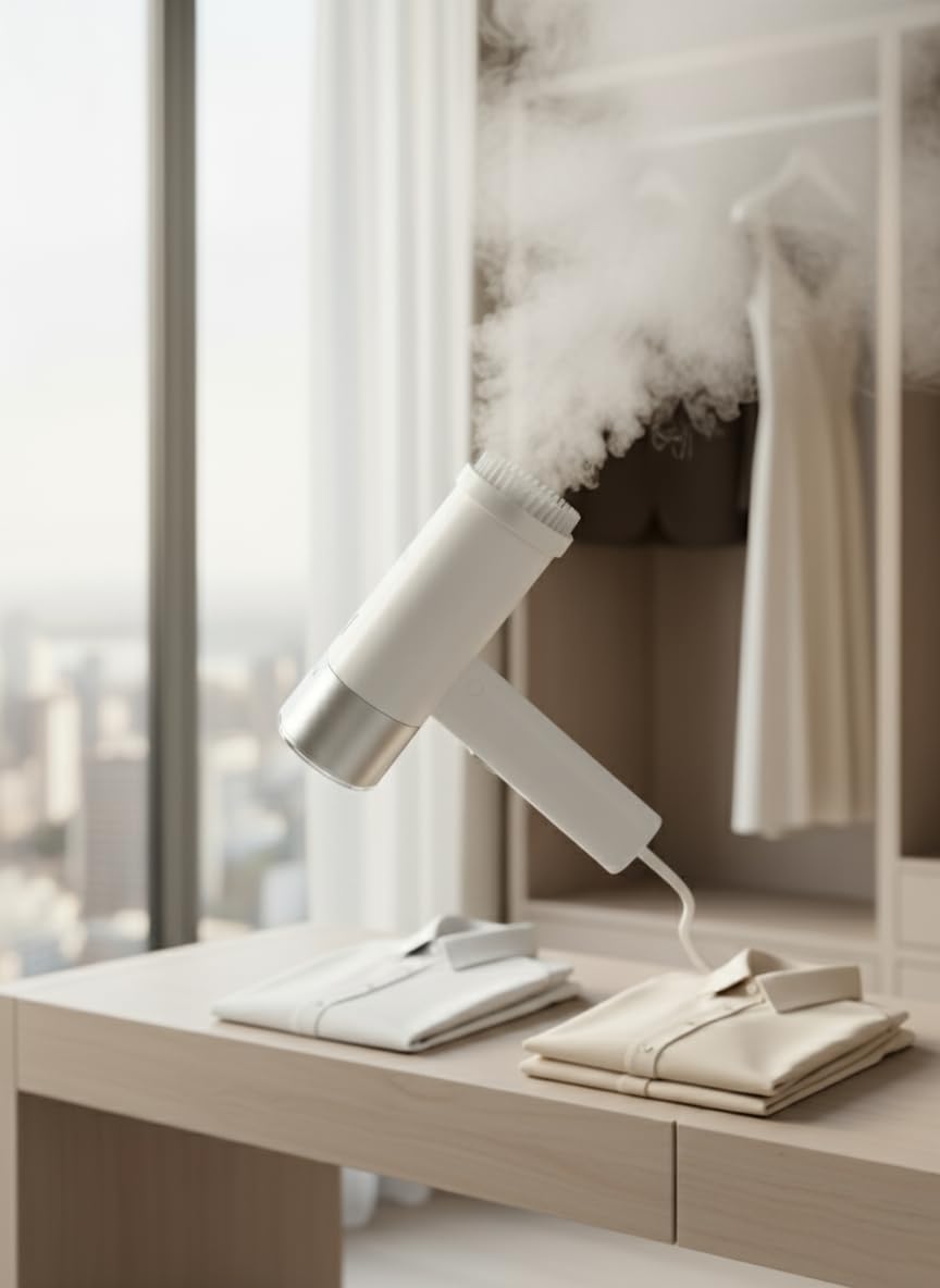 Womidi SL-006 1500W Portatif – Buharlı Pratik El Ütüsü- Katlanabilir Ütü Buharlı Kırışık Giderici