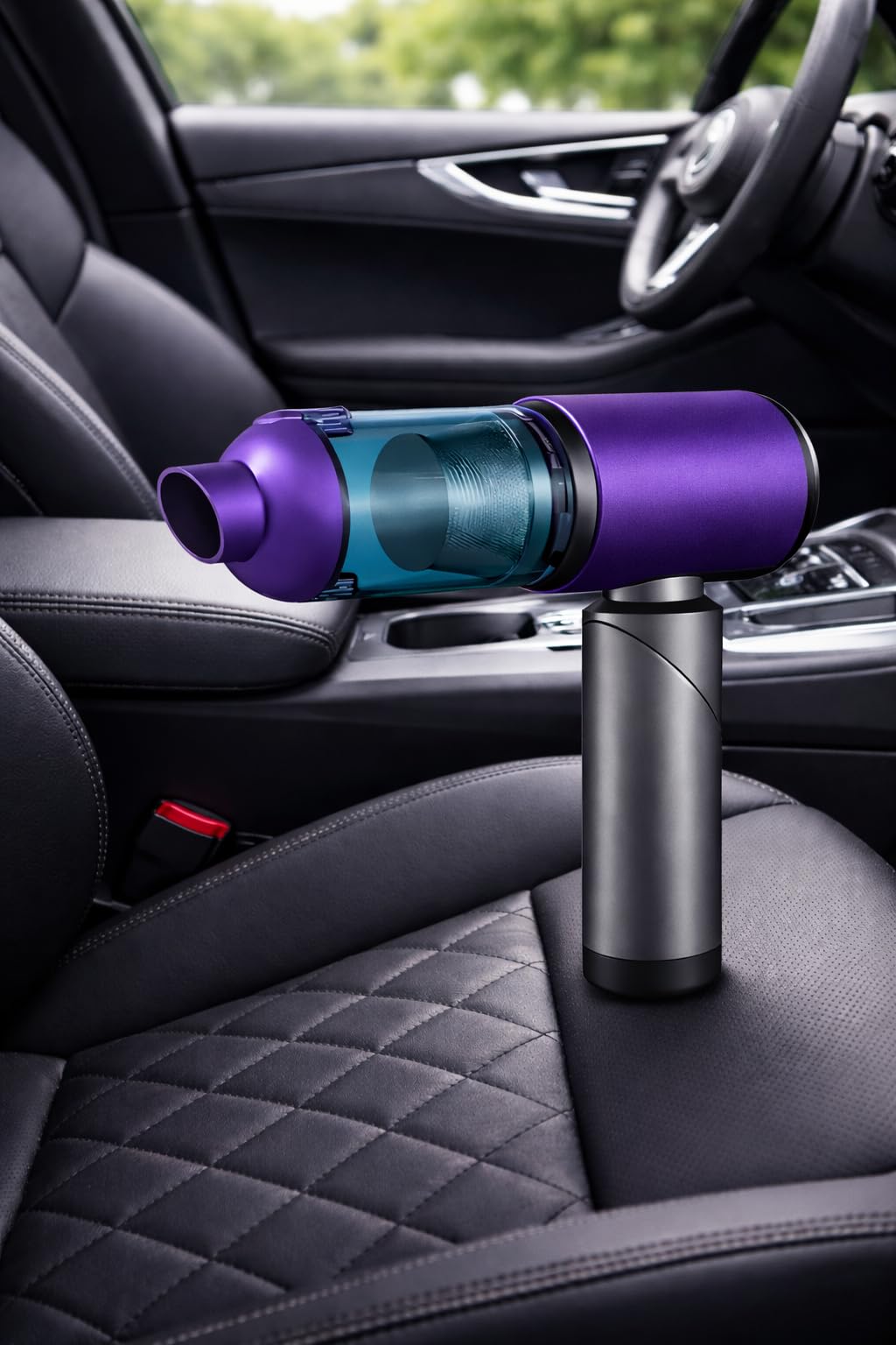 20.000 Pa Kablosuz El Süpürgesi – 120W Güç, 7800 mAh Batarya, 200 ml Toz Haznesi, 8 Başlıklı, Taşıma Çantalı Mini Araç & Ev Süpürgesi (MOR)