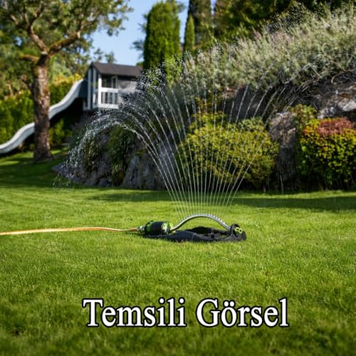 Tablalı Otomatik Hareketli Fonksiyonlu Su Fıskiyesi 17 Nozzle Bahçe Çim Sulama Aparatı Plastik